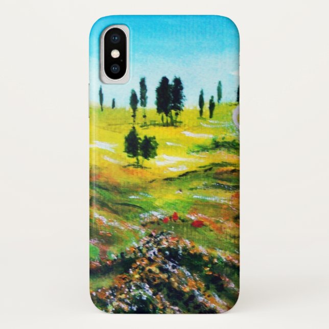 TUSCANY LANDSCAPE WITH POPPIES ,particular Case-Mate iPhone Case (Back)