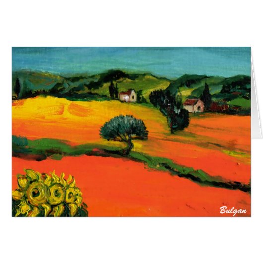 TUSCANY LANDSCAPE WITH SUNFLOWERS (Front Horizontal)