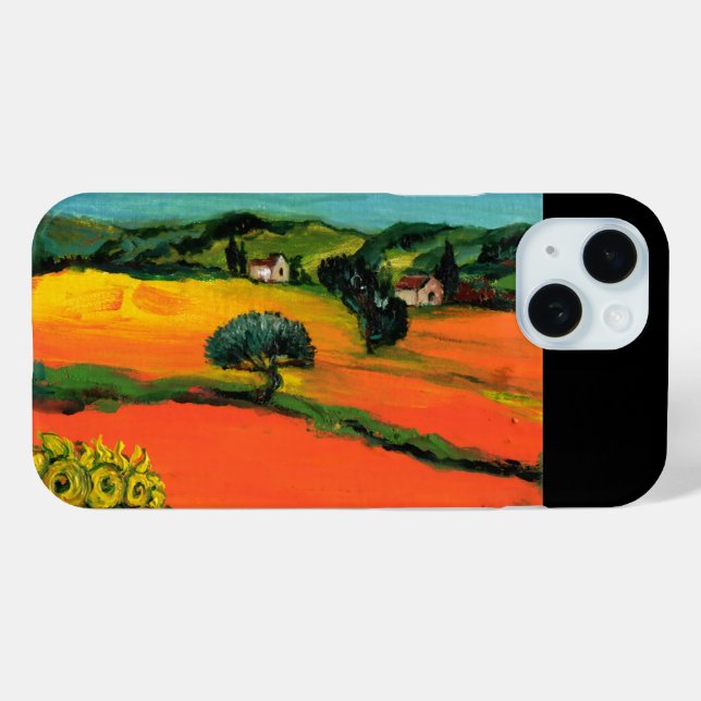 TUSCANY LANDSCAPE WITH SUNFLOWERS Case-Mate iPhone CASE (Back (Horizontal))