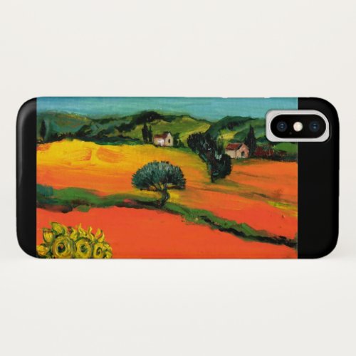 TUSCANY LANDSCAPE WITH SUNFLOWERS iPhone XS CASE