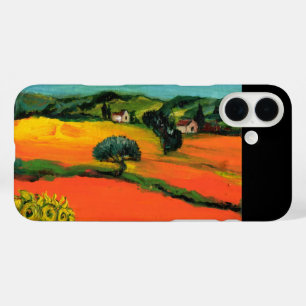 TUSCANY LANDSCAPE WITH SUNFLOWERS iPhone 16 PLUS CASE