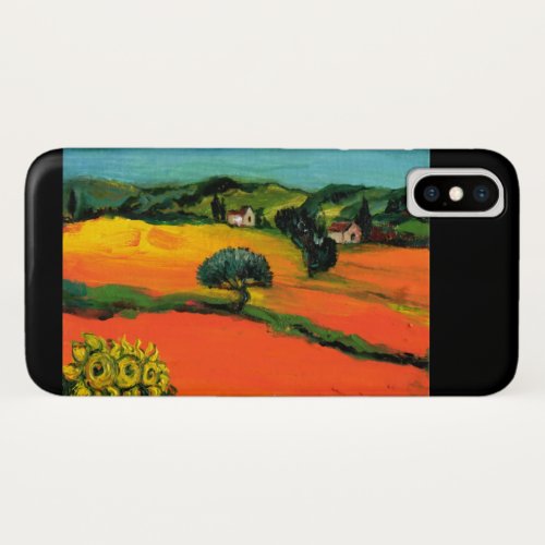 TUSCANY LANDSCAPE WITH SUNFLOWERS iPhone X CASE