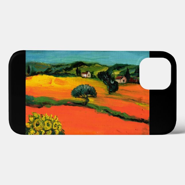TUSCANY LANDSCAPE WITH SUNFLOWERS Case-Mate iPhone CASE (Back (Horizontal))