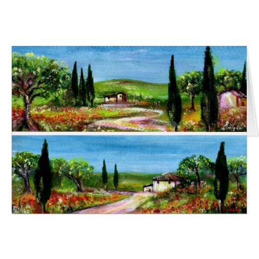 TUSCANY LANDSCAPES CARDS (Front Horizontal)