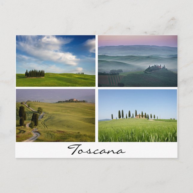 Tuscany landscapes postcard (Front)