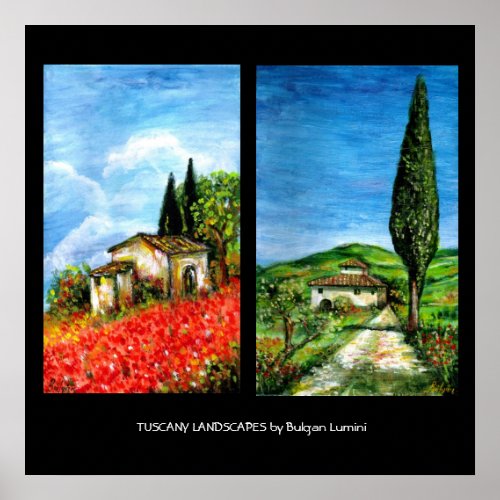 TUSCANY LANDSCAPES POSTER