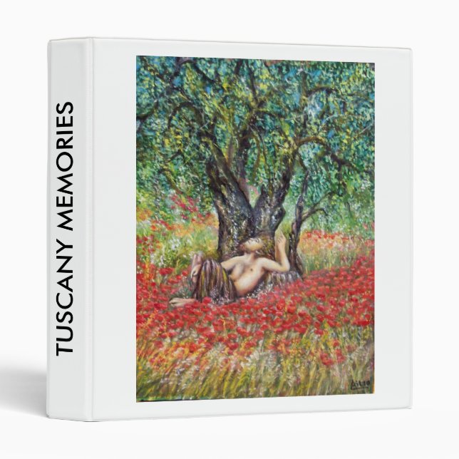 TUSCANY MEMORIES - PAN fv 3 Ring Binder (Front/Spine)