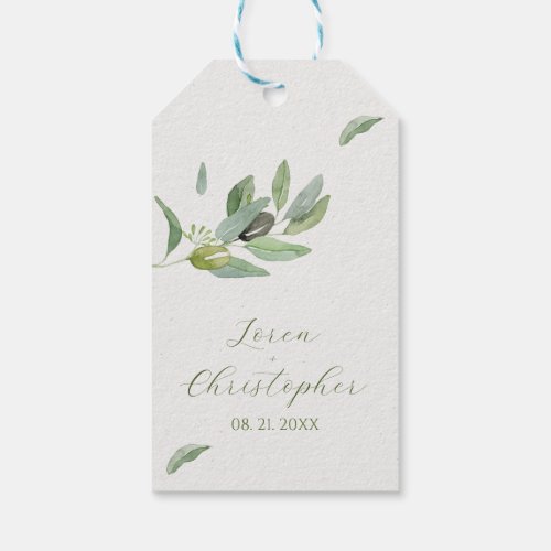  Tuscany Olive Leaves Branch_Thank You Gift Tags
