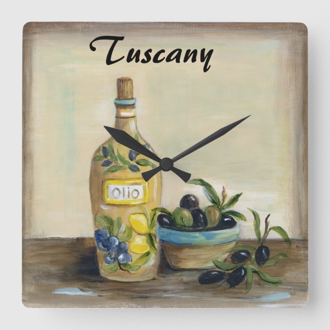 Tuscany Olive Oil clock (Front)