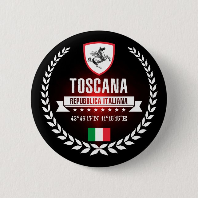 Tuscany Pinback Button (Front)