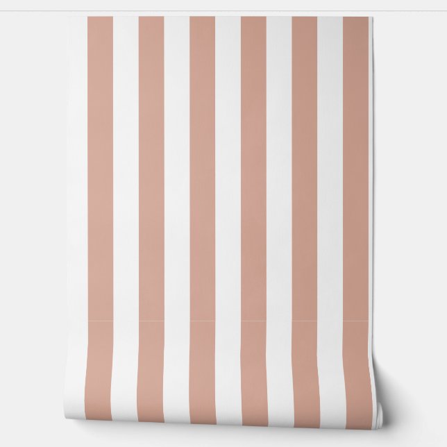 Tuscany Pink And White Stripe Wallpaper Wallpaper (Unrolling)