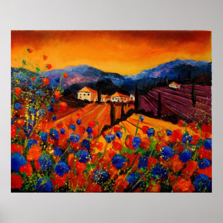 tuscany poppies 45 poster