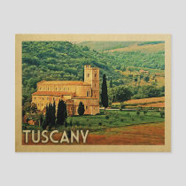 Tuscany Postcard Italy Vintage Travel