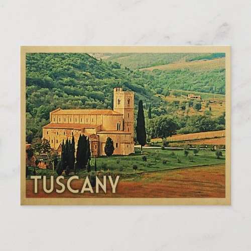 Tuscany Postcard Italy Vintage Travel