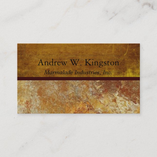Tuscany Stone Business Executive Card (Front)
