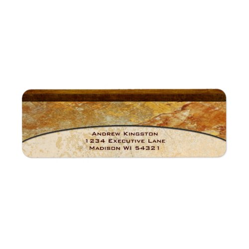 Tuscany Stone Marble Architectural Custom Label