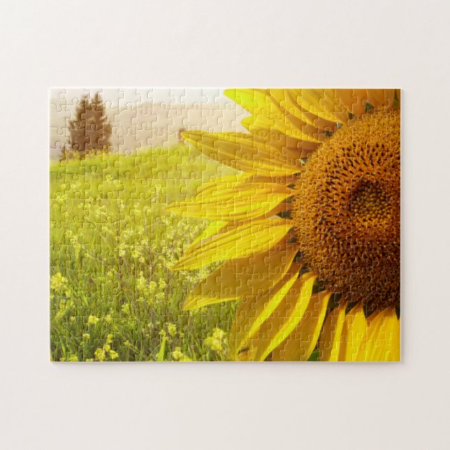 Tuscany Sunflowers Jigsaw Puzzle (Horizontal)