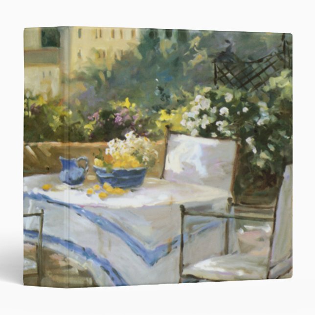 Tuscany Terrace 3 Ring Binder (Front/Spine)