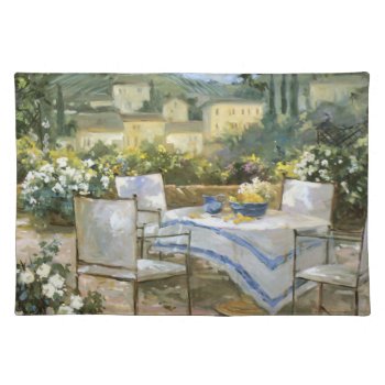 Tuscany Terrace Placemat by AuraEditions at Zazzle