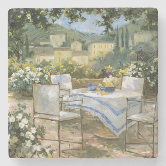 Tuscany Terrace Stone Coaster (Front)
