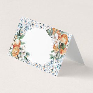 Tuscany Tile Citrus Italy Place Card Table Decor