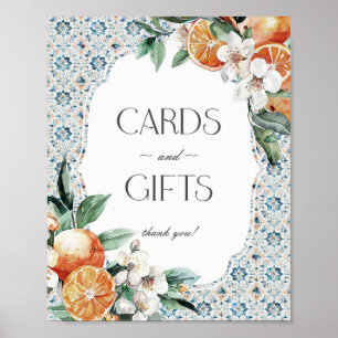 Tuscany Tile Italian Beach Cards and Gifts Sign