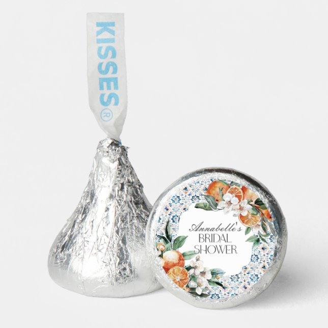 Tuscany Tile Italian Bridal Shower Dessert Favors (Front)