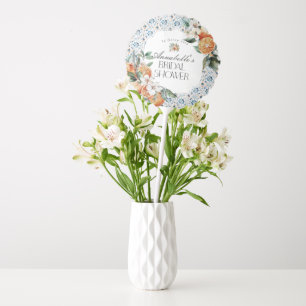 Tuscany Tile Italian Coastal Bridal Shower Decor Balloon