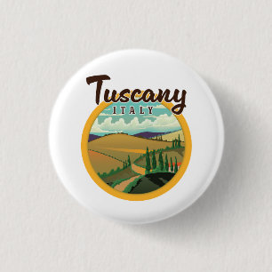 Tuscany travel logo button