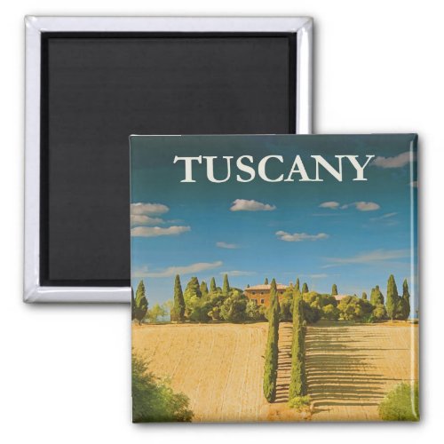 Tuscany Travel Poster Magnet