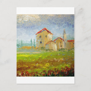 Tuscany Village Palette Postcard