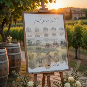 Tuscany Vineyard Wedding Italian Poster
