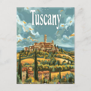 Tuscany Vintage Postcard