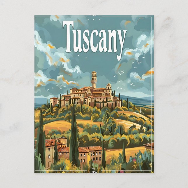 Tuscany Vintage Postcard (Front)