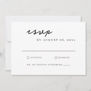 Tuscany Watercolor Italian Villa Wedding RSVP Card