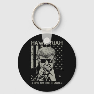 Tush Spit On That Thang Funny Donald Trump 2024  Keychain
