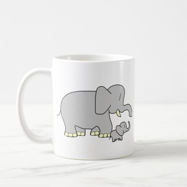 Tusk Love World's Best Mum! Customizable Mug (Left)