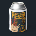 Tuskalooza Chicken Coach Koozie<br><div class="desc">Bring the heat—and the laughs—to your next tailgate or couch session with this “Bring That SEC Energy” koozie. Featuring an original cartoon rooster dishing out tough love to a fictional “Tuskalooza” football player, this design captures the sassy, Southern, football-fueled attitude we all know and love. Made for SEC superfans, backyard...</div>