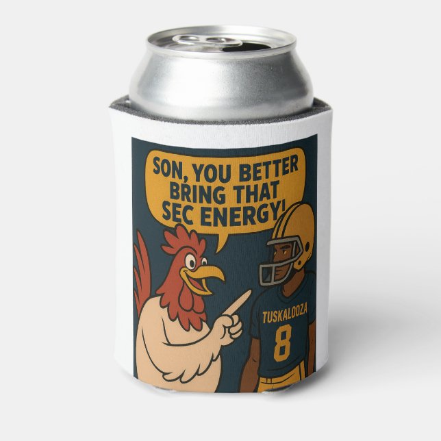 Tuskalooza Chicken Coach Koozie  (Can Back)