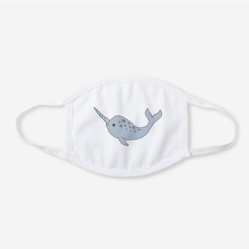 Tusked Narwhal Cotton Face Mask