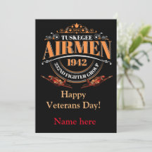 Tuskegee airman, Veterans Day, memorialInvitation