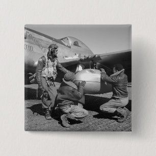 Tuskegee Airmen, 1945 Pinback Button