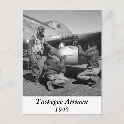 Tuskegee Airmen 1945 Postcard