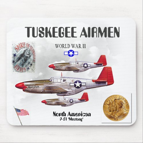 TUSKEGEE AIRMEN _301st Fighter Sq_ WW II Mouse Pad
