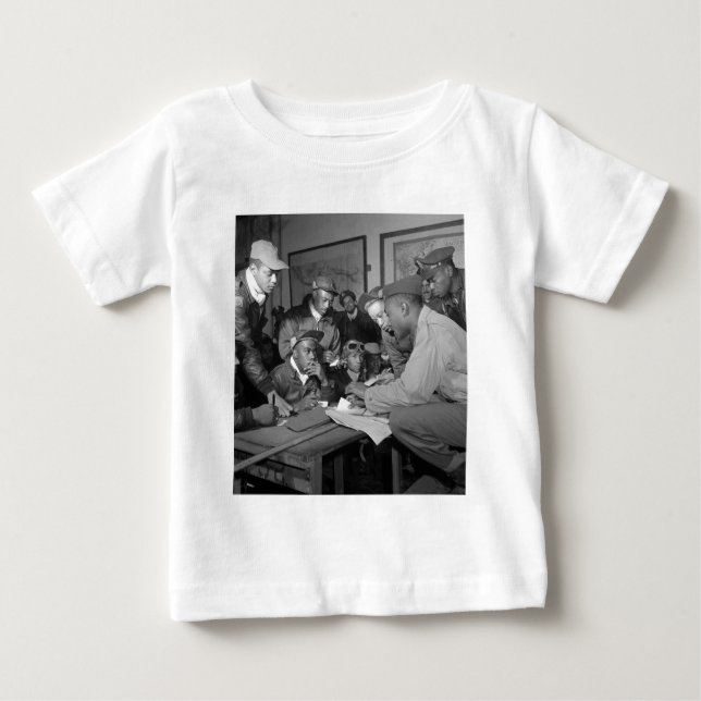 Tuskegee Airmen 332nd Fighter Group Pilots Baby T-Shirt (Front)