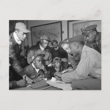 Tuskegee Airmen 332nd Fighter Group Pilots Postcard by allphotos at Zazzle