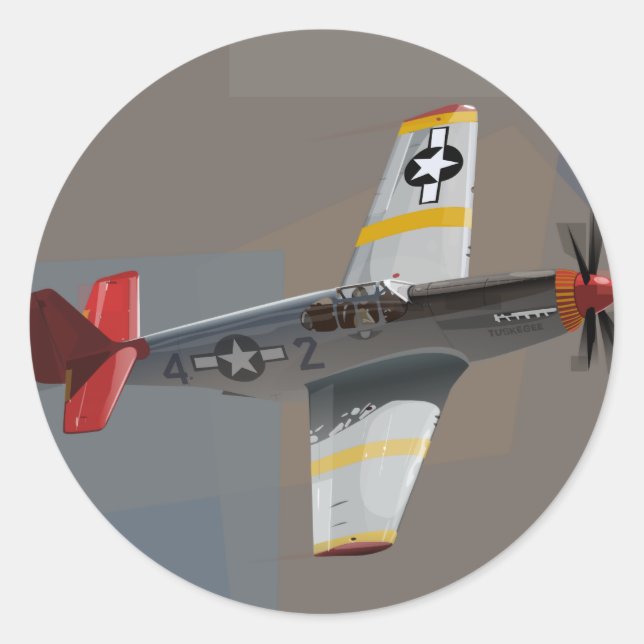 Tuskegee Airmen Classic Round Sticker (Front)