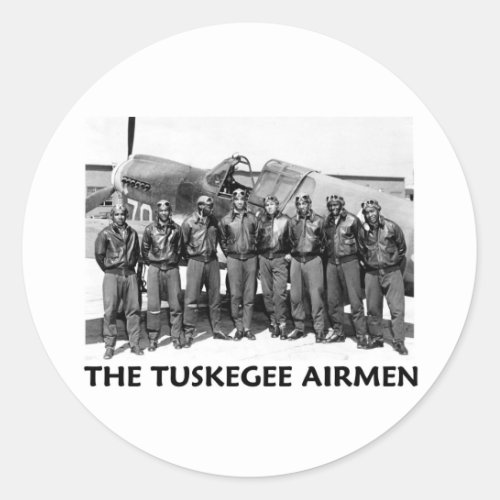 Tuskegee Airmen Classic Round Sticker