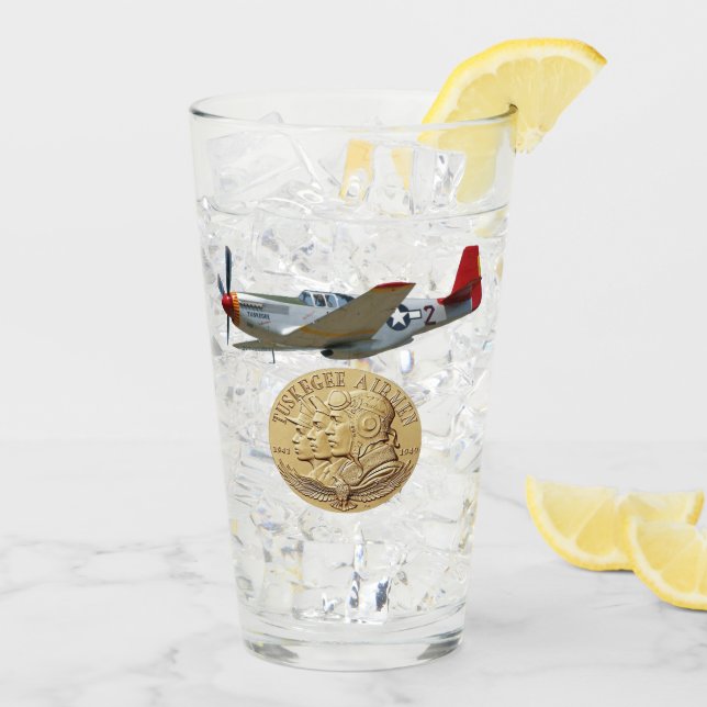 TUSKEGEE AIRMEN COIN GLASS (Back Ice)