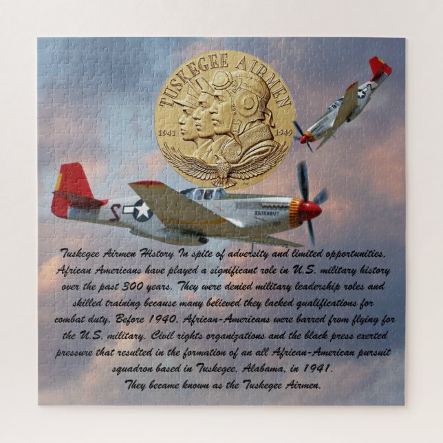TUSKEGEE AIRMEN COIN        JIGSAW PUZZLE (Vertical)